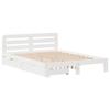 VidaXL Cadre de lit sans matelas blanc 140x200 cm bois de pin massif 3309846