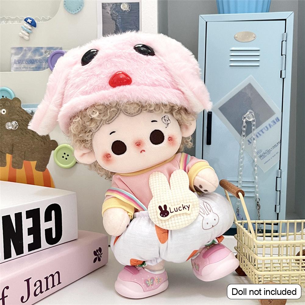 Для 20 см хлопковые комбинезоны для кукол из мультфильмов, сменная одежда для плюшевых кукол, аксессуары для игрового дома, мини-одежда