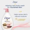 DOVE Relaxing Almond Cream Body Wash with Hibiscus for Smooth Skin, Soft & Sweet Scent 1L