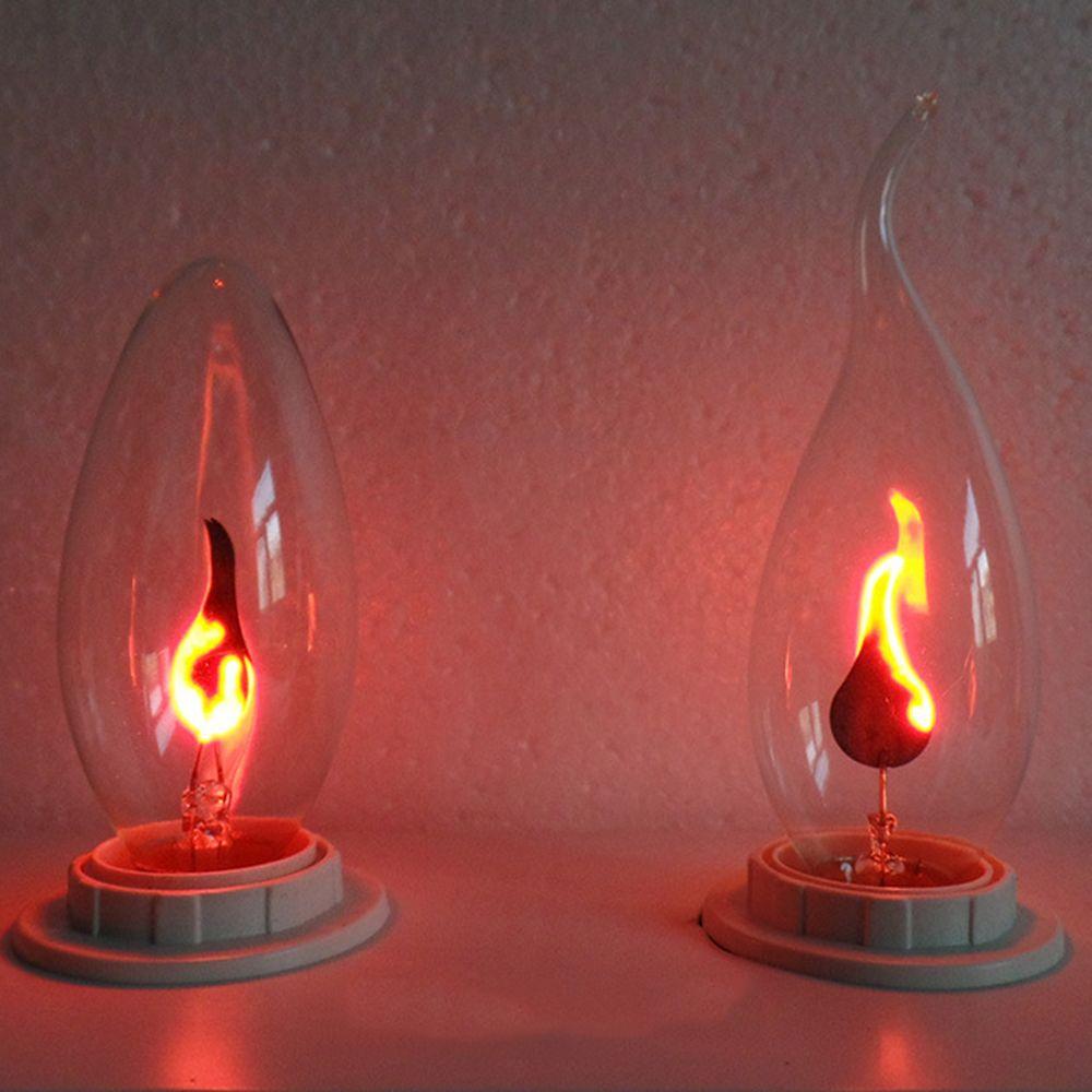 Wire For Decor  Lighting Flame Effect Night Light Candle Tip Lamp LED Light Bulb Candle Light