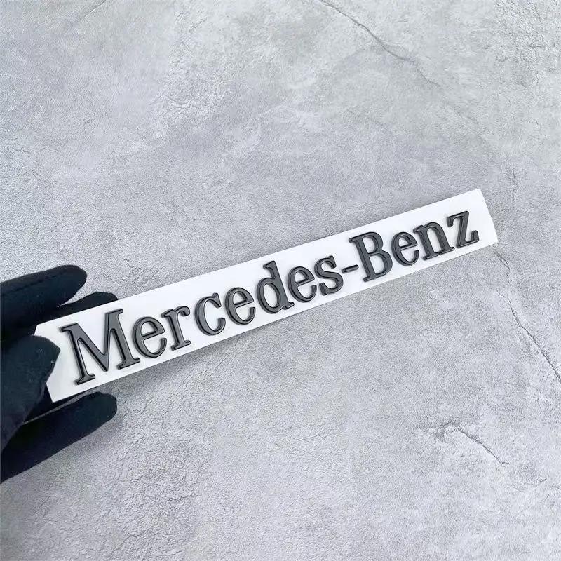 CQU1 3D ABS Car Badge Rear Trunk Body Sticker Emblem Decoration For Mercedes Benz AMG W108 W124 W126 W140 W205 W201