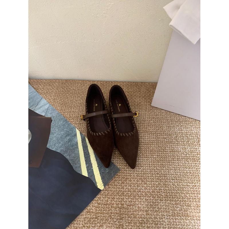 2025 Autumn and Winter New Retro Mary Jane Women's Shoes Soft-soled Shoes Inner Height Increase 4CM Single Shoes Femininity Flat Shoes