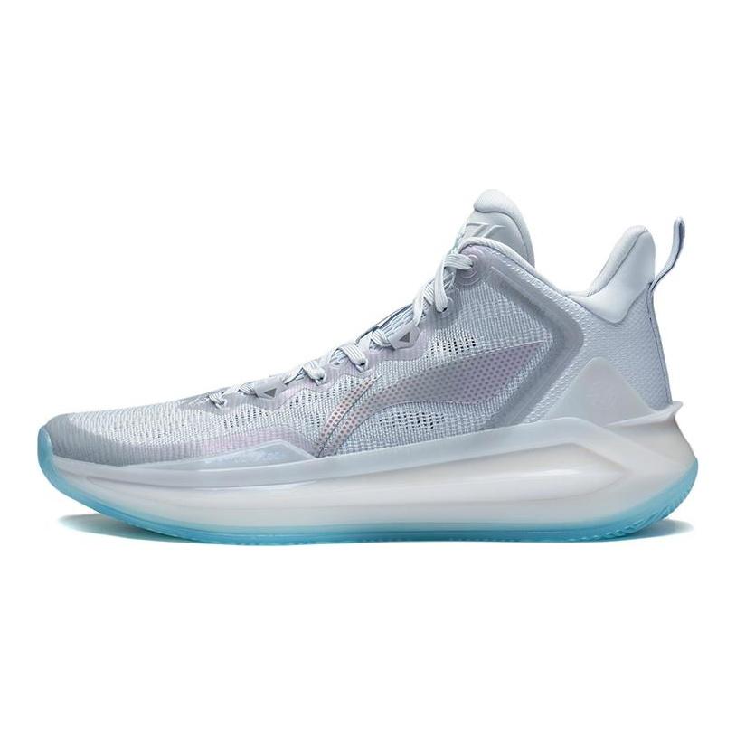 Li Ning Liren 3 Ледниковый Текстиль, Синтетическая Кожа, TPU Устойчивый к истиранию Дышащий Средневысокие Баскетбольные Кроссовки Мужские ABAS089-3