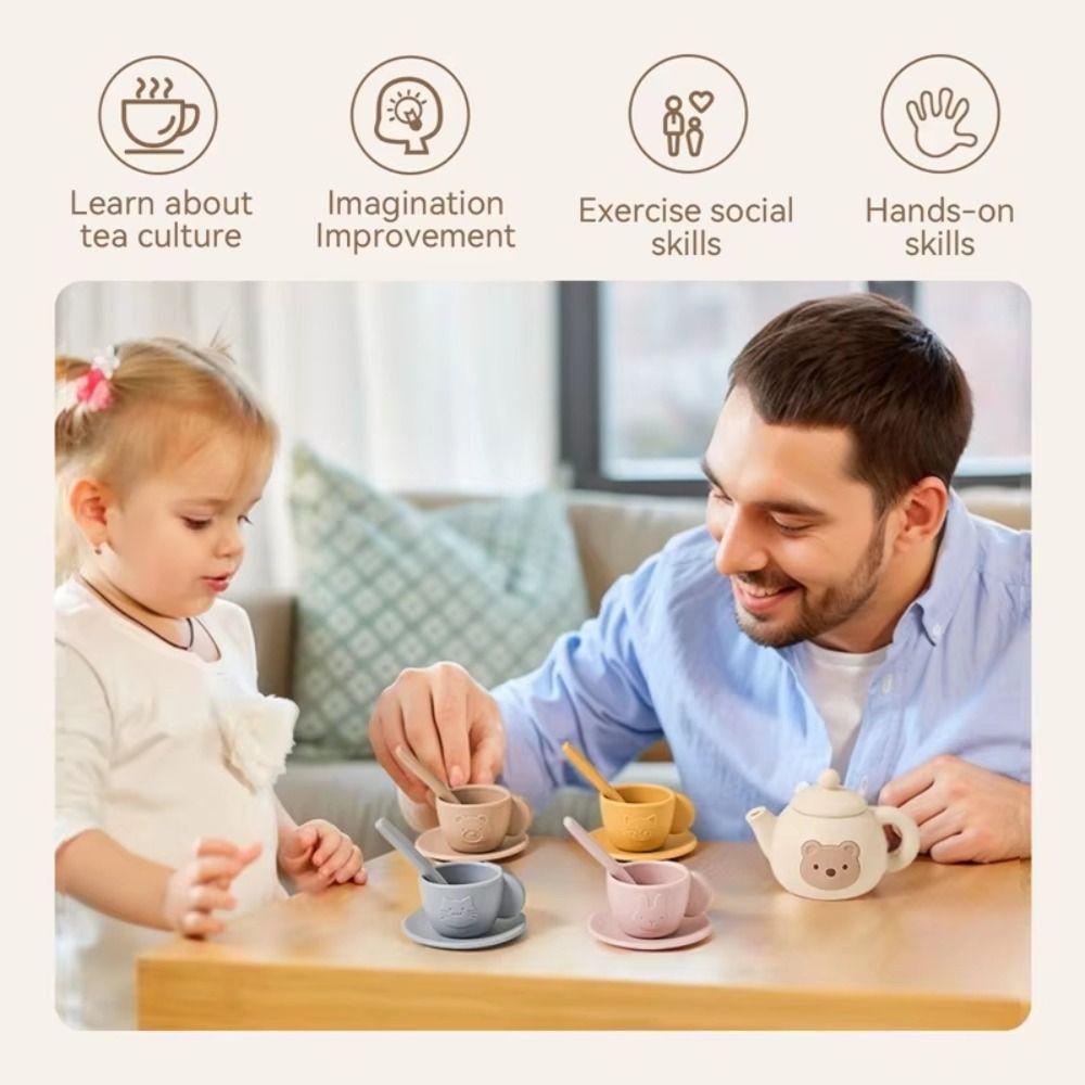 Simulation Pretend Play Kitchen Set Early Educational Tea Set Play Toy Party Favor Gift