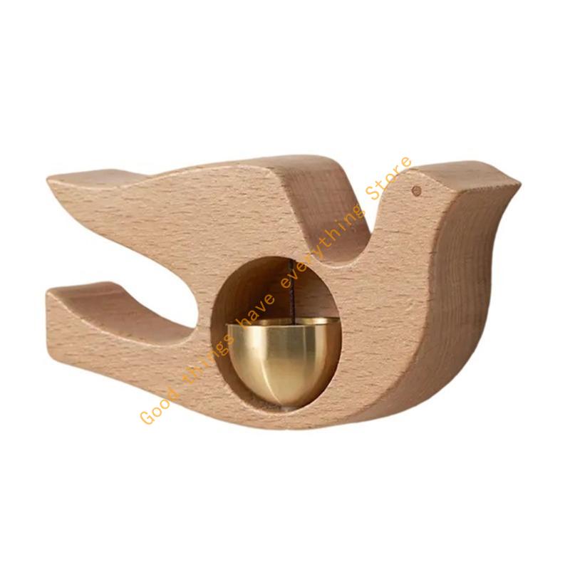 Elegant Wooden Animal Door Chimes Doorbell Knocker Home Decors 55KF