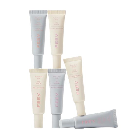 Feev Пушистые румяна для щек (6 цветов) 10г