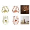 Metal Geometric Candle Holder For Sophisticated Home Decoration Restaurant Home Tealight Display Stand