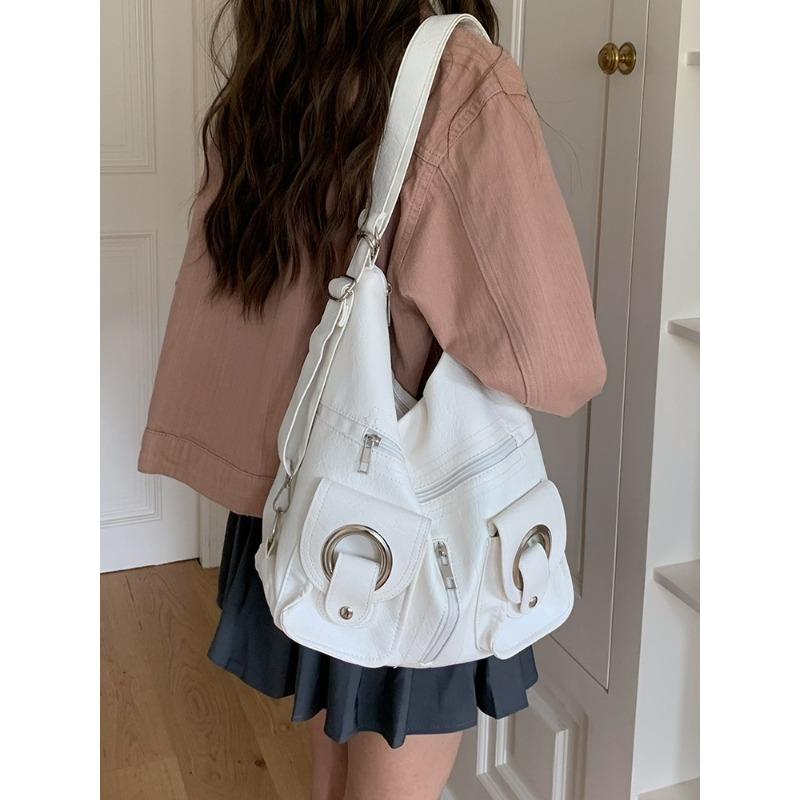 Простая многоплечевая косая сумка-трансформер для поездок на работу, большая вместимость, студенческая дорожная сумка через плечо