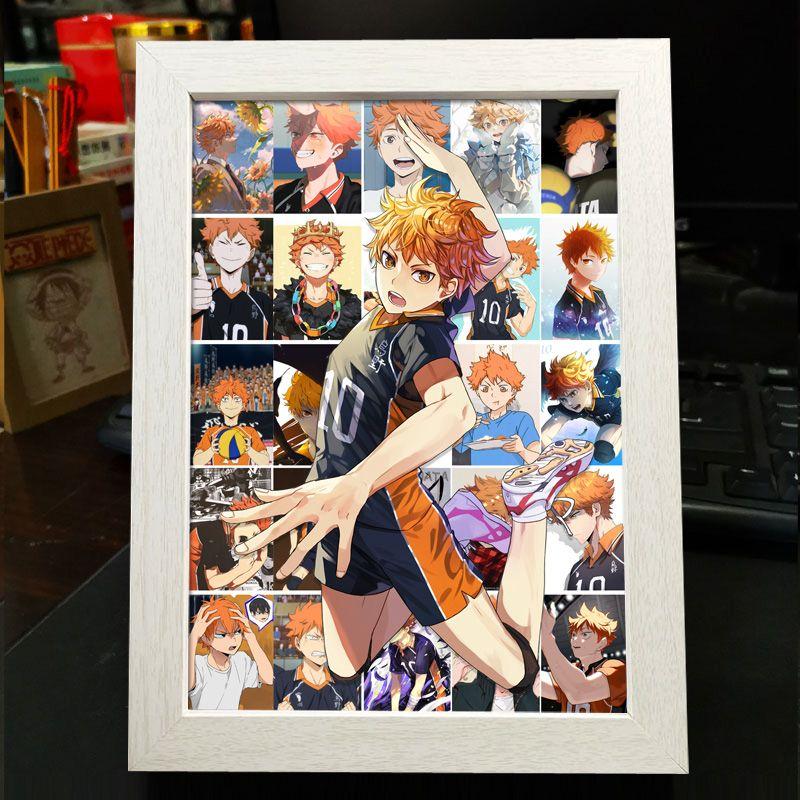 Хайкю!! Украшение фоторамки: Кагеяма Тобио и Хината Шоё - Готовая фоторамка-дисплей в подарок