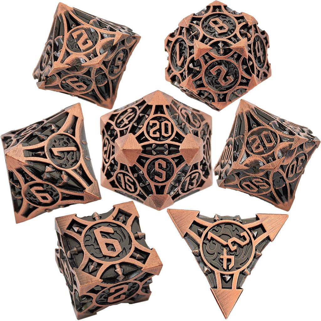 Metal coc running dice dnd dragons and dungeons multi-faceted rpg dice cthulhu d20 настольная игра