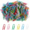 500pcs 28mm Colorful Paper Clips- Assorted Colors (Pink, Blue, Green, Yellow, White or So) -Durable Iron Office&School Supplies