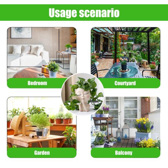 Полезный дизайн сливного отверстия горшка для растений, привлекательный декоративный элемент