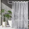 Translucent Pebblestone Shower Curtain 3D Three-Dimensional Texture Peva Material Dry And Wet Separation Partition Curtain