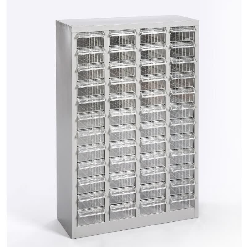 48-Drawer Transparent Parts Storage Cabinet
