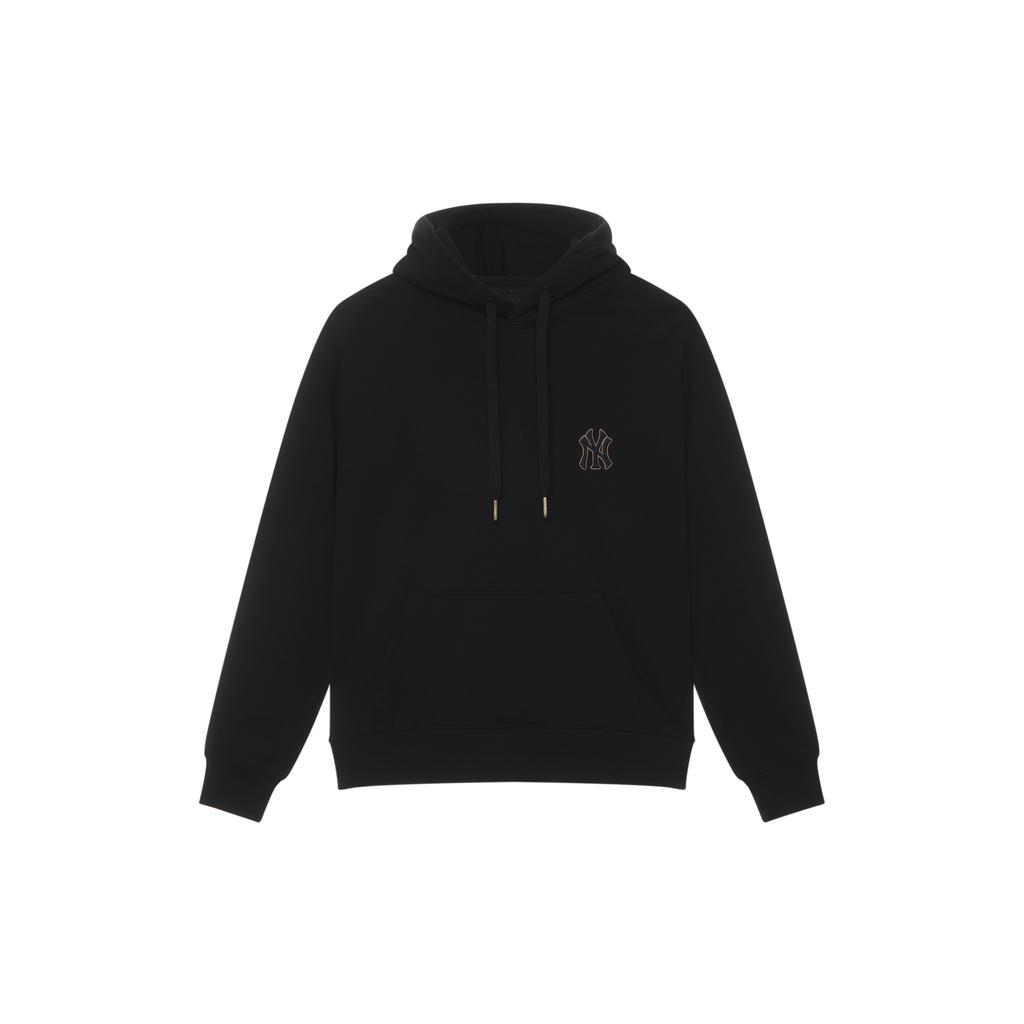 New MLB MONOGRAM Collection New York Yankees 24FW Pullover Hoodie Unisex Black 3AHDM0144-50BKS