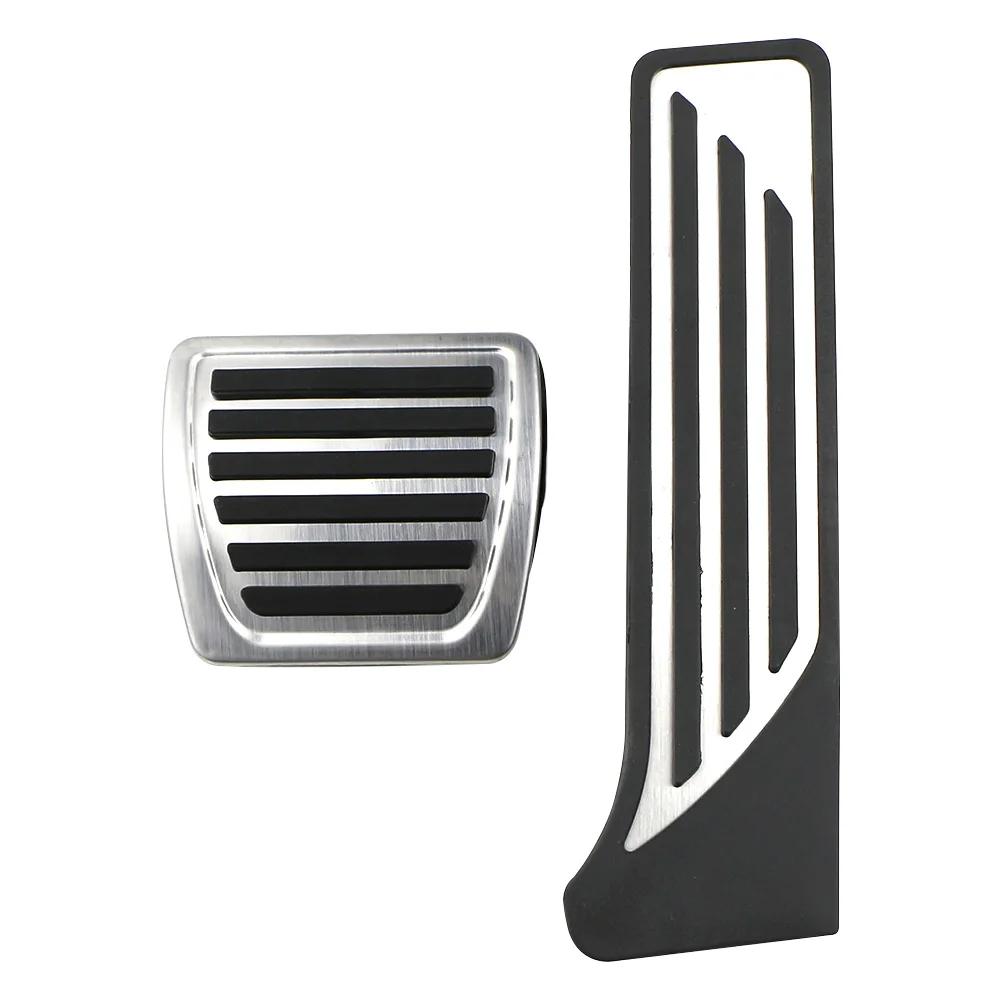 For Alfa Romeo Stelvio 2016 - 2025 SUV LHD AT Pedals Gas Accelerator Brake Pedal Cover Protector Interior Accessories