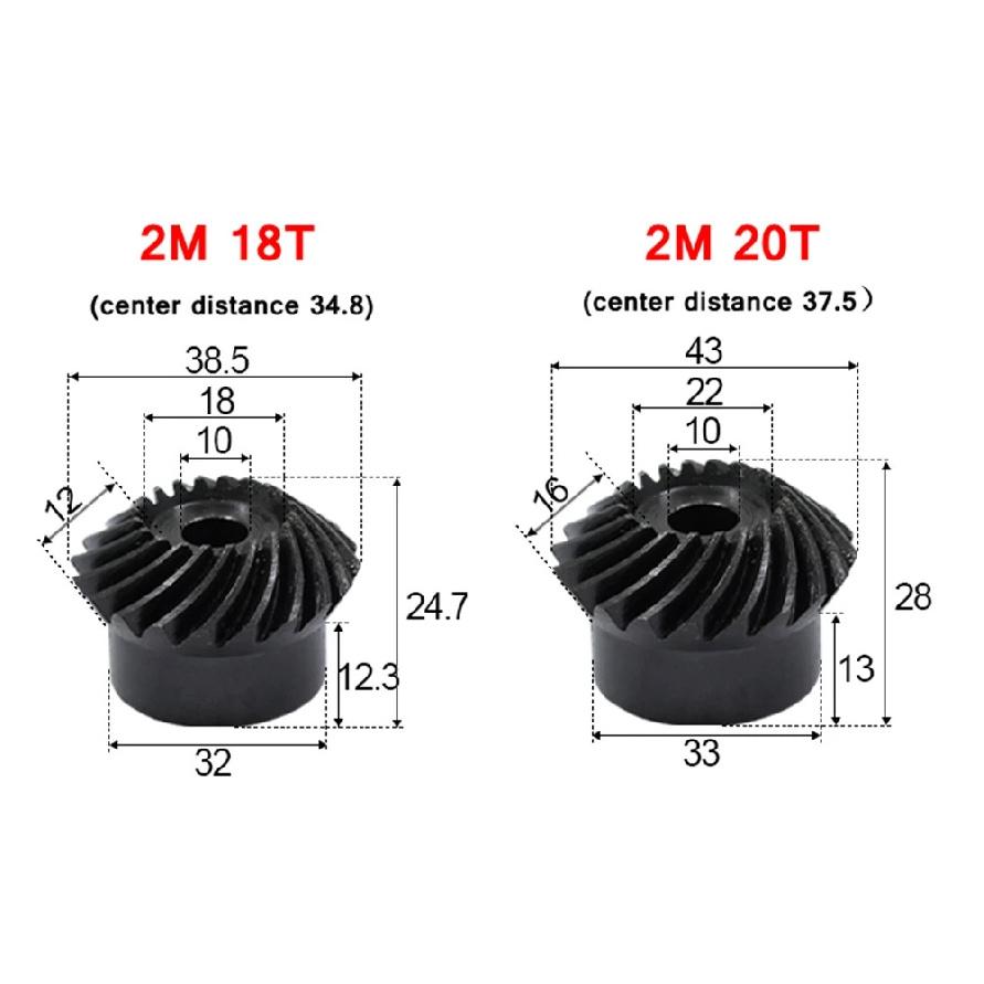 1:1 Precision Spiral Bevel Steel Gear 1M 30T 6MM 1.5M 15/18/20/22/24/25 Teeth 2M 15/18/20 Teeth Carbon Steel GOOD Gear
