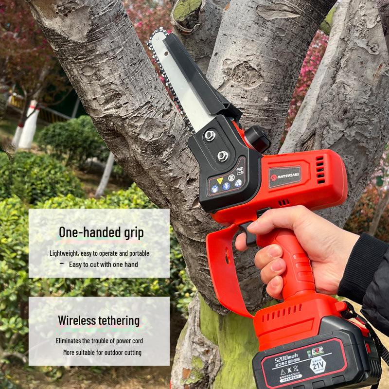 Бесщеточная электрическая цепная пила Merida с литиевым аккумулятором для домашнего и наружного использования