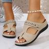 Fashion Vintage Hollow Out Women's Wedge Sandals Summer Comfortable Lightweight Beach Sandles Woman Plus Size 36-43 Thick Sole Slippers