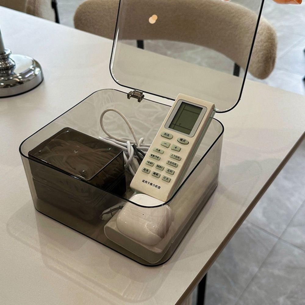 Акриловый органайзер для косметики Прозрачная организация чайного сервиза Многофункциональная настольная коробка для хранения