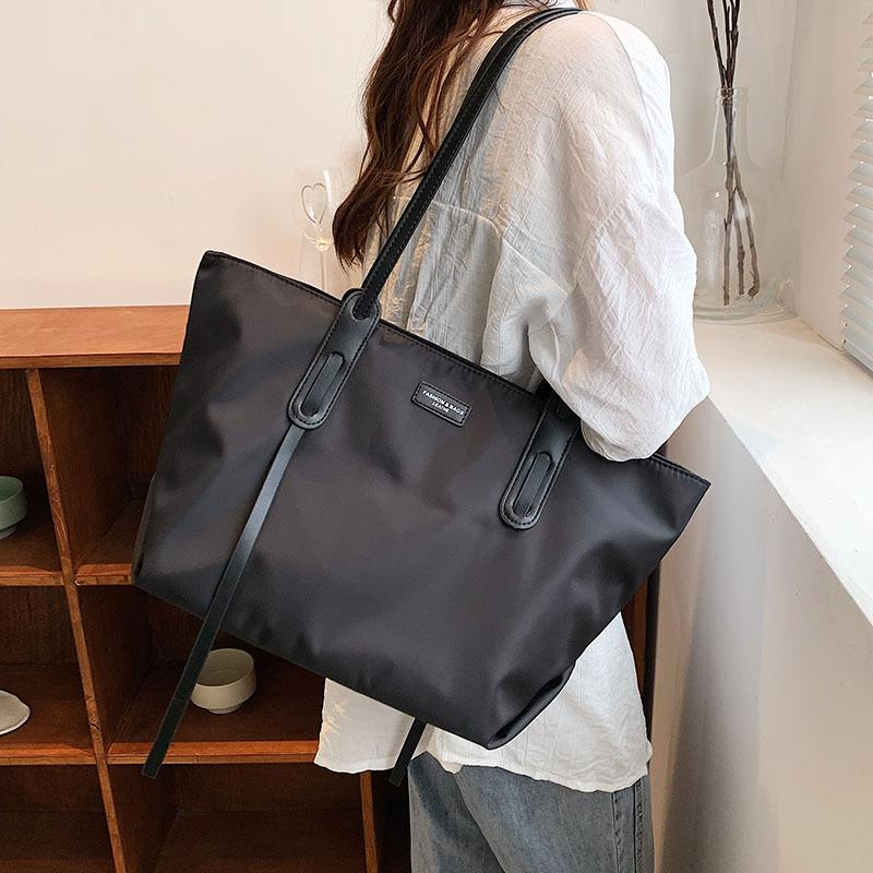 New Women's Casual Handbag Large Capacity Versatile Fashion Oxford Cloth Shopping Tote Female Shoulder Bag