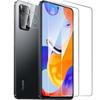 2 Tempered Glass Screen Protectors and 2 Rear Lens Protectors for Xiaomi Redmi Note 11 Pro 4G-5G