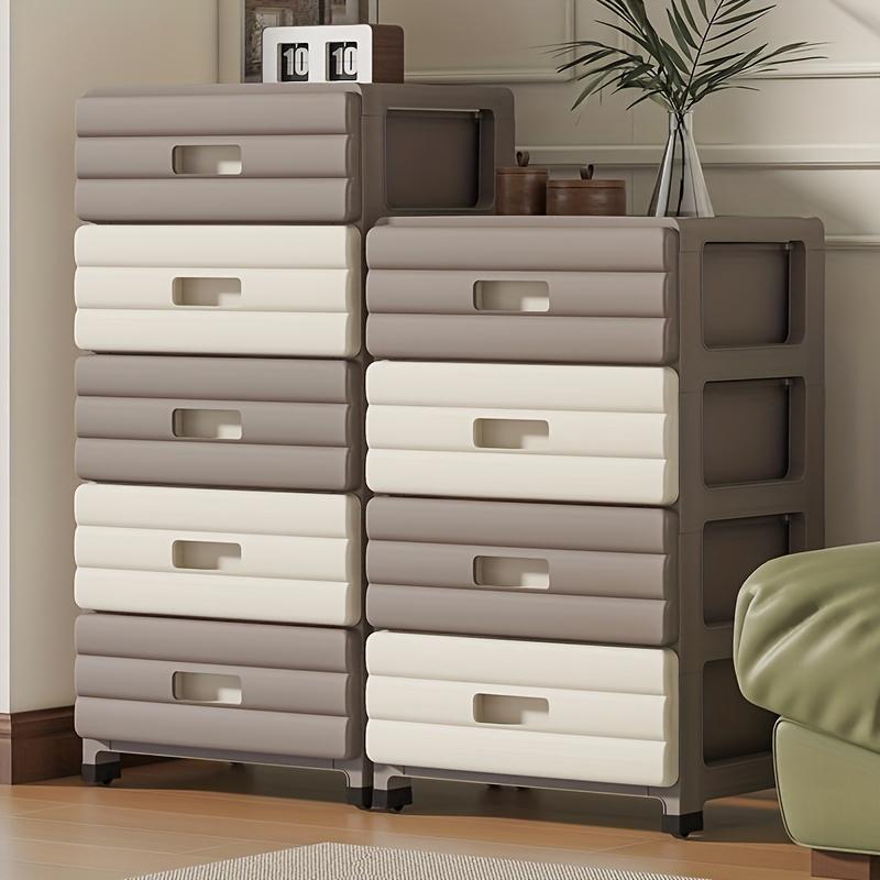 5-ярусный выдвижной шкаф для хранения с прорезями, шкаф для хранения для дома и гостиной, шкаф для хранения игрушек, узкий шкаф, простой прикроватный столик