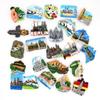 Magnetic 3d Refrigerator Sticker World Tour Fridge Magnets Bhutan Japan Germany Turkey Australia Travel Souvenir Collection Gift