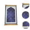 Muslim Prayer Rug Carpet Unique Nonslip Thick Ornament Cushion Mat Floormat for Travel