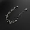 Dark Gothic Cross Chain Bracelet for Men Luxury Titanium Steel Unisex Minimalist Design Trendy American Style