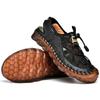 Hot Sale Summer Man Sandals Outdoor Non-slip Beach Sandals Handmade Genuine Leather Oxford Sole Male Shoes Fashion Men Sneakers
