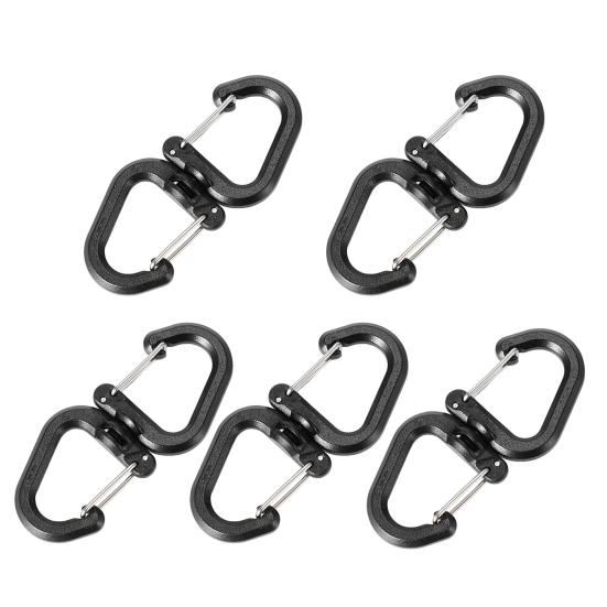 1/5 шт. вращающийся на 360 градусов крюк портативный легкий открытый кемпинг походный S-образный вертлюг