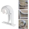 AIMOONSA Support plafond pour tringle à rideau 26–32 mm en aluminium blanc, lot de 4
