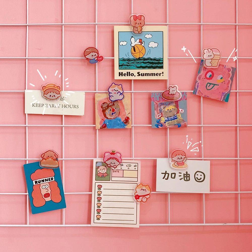 Cartoon Index Clamp Office Supplies Paper Clip Transparent Clip Binder Clips Snacks Sealing Clip