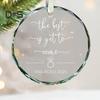 Transparent Glass Hanging Decoration 2025 New Home New Beginnings Engaged Grandparents Wall Hanging Ornament Pendant Housewarming Gift