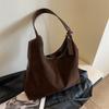 Retro Texture Underarm Bag Women's Bag New Suede Tote Bag Simple and Versatile Shoulder Bag