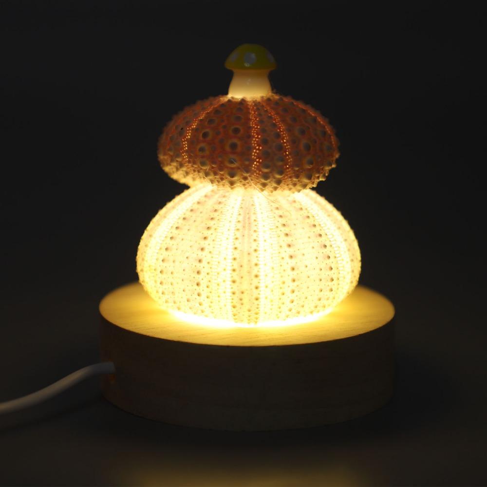 Warm White Light Table Night Light Mushroom Shell Night Lamp Cozy LED Night Lamp Gift Ideas