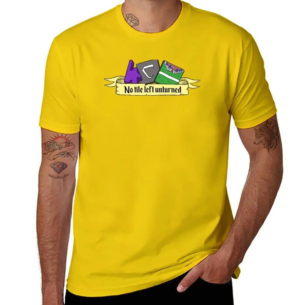 Carcassonne - No tile left unturned T-Shirt blacks korean fashion graphics mens graphic t-shirts