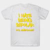 Футболка женщины Я ненавижу биполярное расстройство, это потрясающе Harajuku Печать Кавайи футболка Летний короткий рукав женский футболка Top Tee