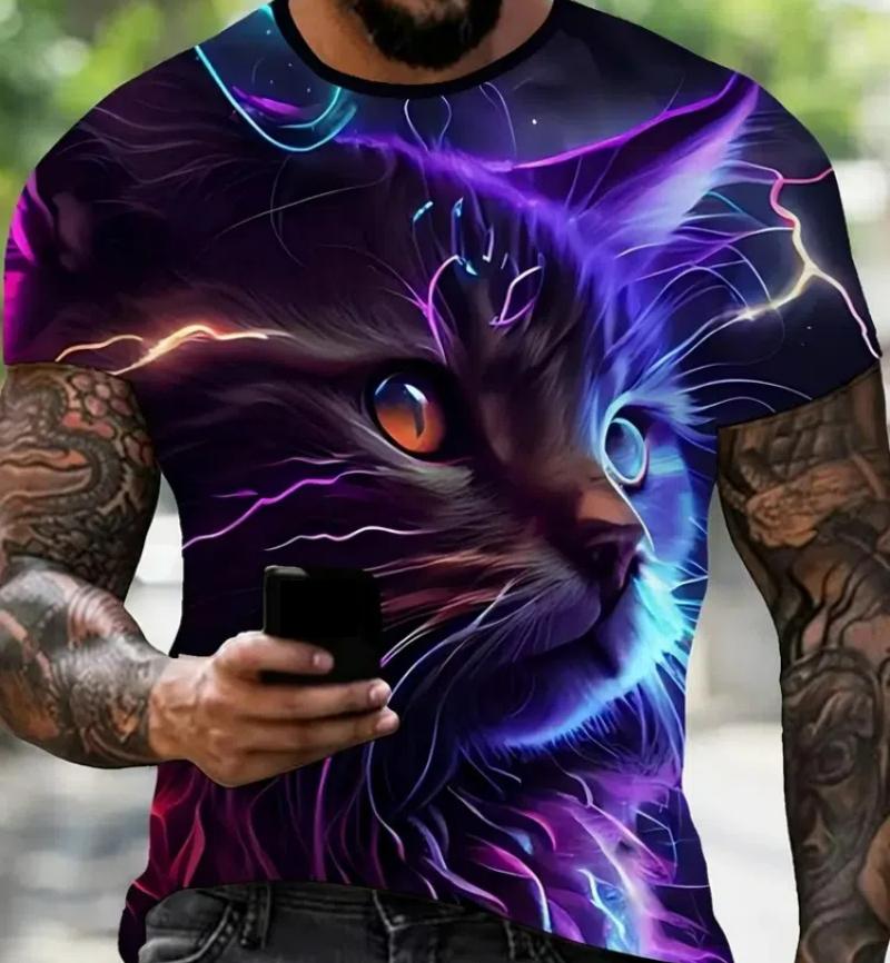 Футболка размера XXS-6XL Plus для мужчин, забавная одежда с принтом поцелуя обезьяны и губ, футболка с принтом 3D гориллы, унисекс, короткий рукав, топы, футболка