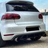 ABS Rear Bumper Diffuser Car Rear Lip Tail Lip Spoiler Accessories For VW Golf 6 MK6 GTI 2009-2013 Hatchback