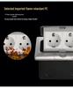 Type 45 Multi-functional Recessed Pop-up Floor Socket with RJ45 and USB, UK and EU Compatible