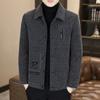 Весенне-осенняя шерстяная короткая куртка мужская с лацканами, тонкая куртка, красивый повседневный топ