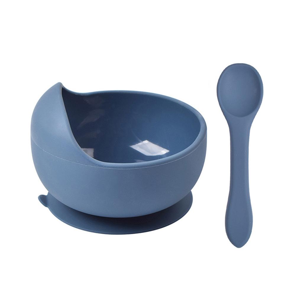 2 шт. силиконовая миска пищевая силиконовая присоска детская миска кухонная миска для кормления ребенка набор противоскользящая детская посуда не содержит бисфенол-А