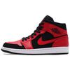 Мужские кроссовки Air 1 Mid Bred Black Gym-Red-White 554724-054