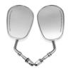 8mm Motorcycle Mirrors for Road King Sportster Street Glide Electra Glide Dyna Softail Road Glide Full Metal Stem And Housing