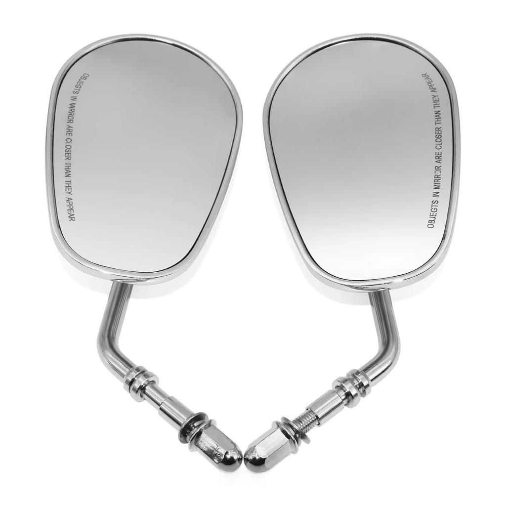 8mm Motorcycle Mirrors for Road King Sportster Street Glide Electra Glide Dyna Softail Road Glide Full Metal Stem And Housing