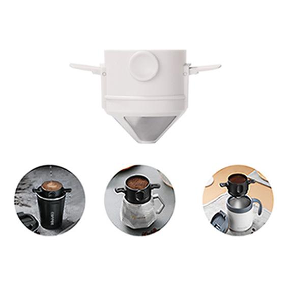 Coffee Filter Portable Stainless Steel Drip Coffee Tea Holder Funnel Baskets Reusable Tea Infuser and Stand Coffee Dripper