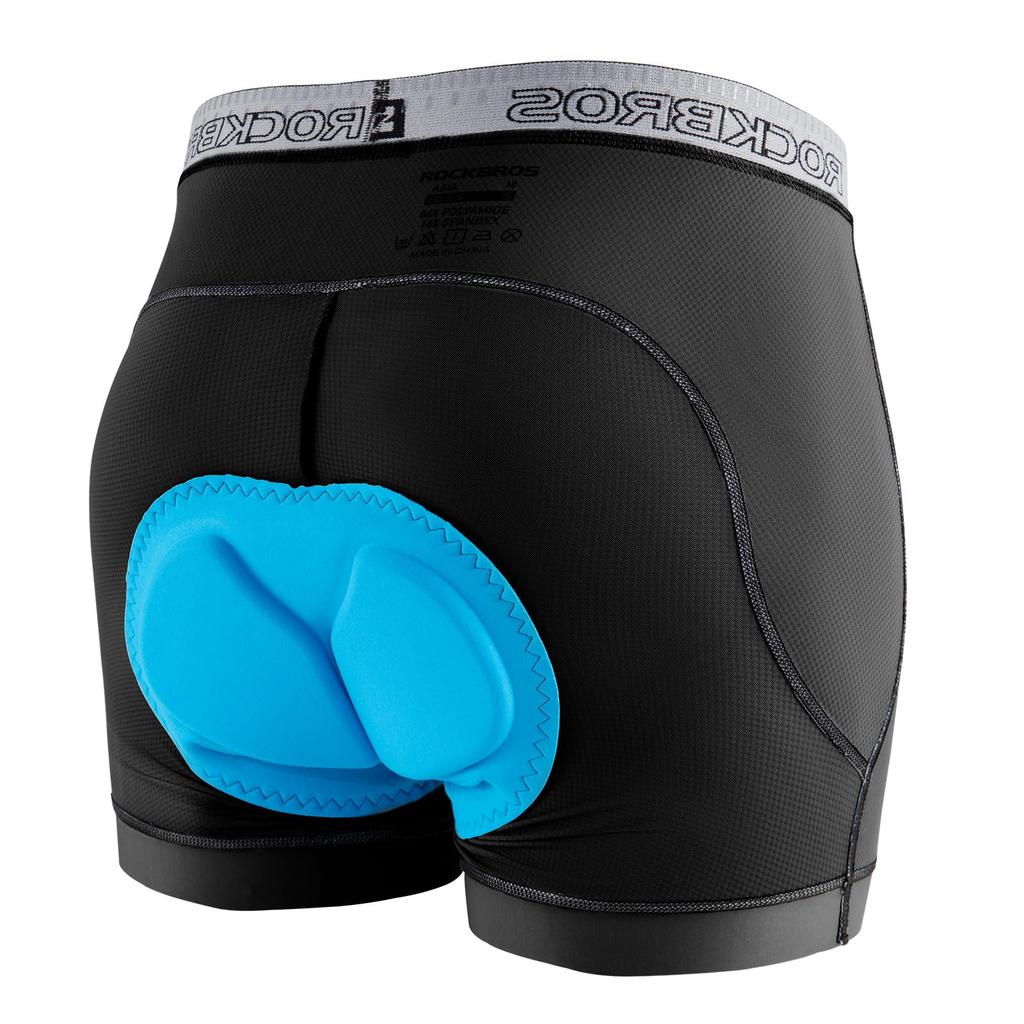 ROCKBROS Велосипедные шорты с мягкой подкладкой для шоссейного велоспорта, размер 3XL, мужские, влагоотводящие, быстросохнущие, облегчающие боль, дышащие, для велосипедов, велоспорта, езды, черные,