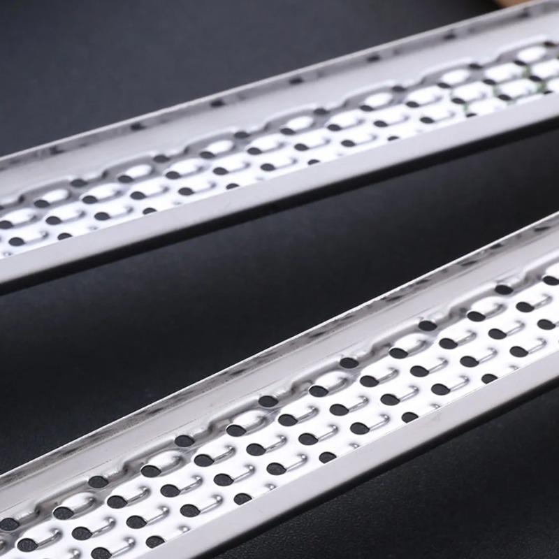 Stainless Steel Long Handle Cheese Grater - Multi-functional Kitchen Tool for Grating Cheese, Potatoes, and Lemon Zest